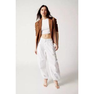 UO iets frans... White Balloon Cargo Pants Size XS